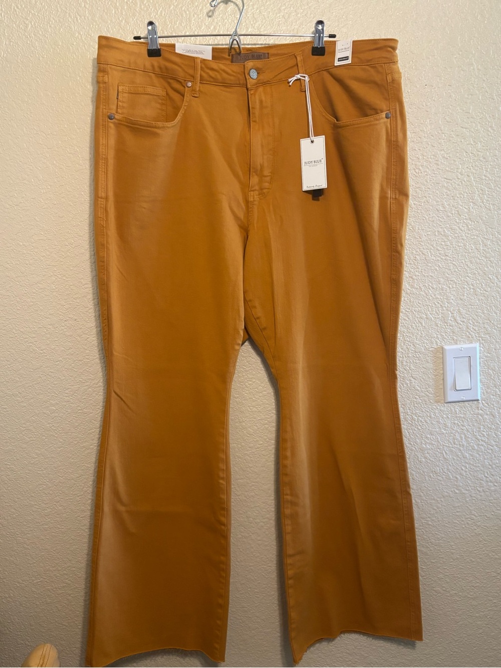 Judy Blue Melinda High Rise Flare Jeans Marigold Size 22W New with tags